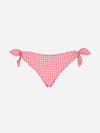 Mc2 Saint Barth Pink Gingham Swim Briefs In Pink