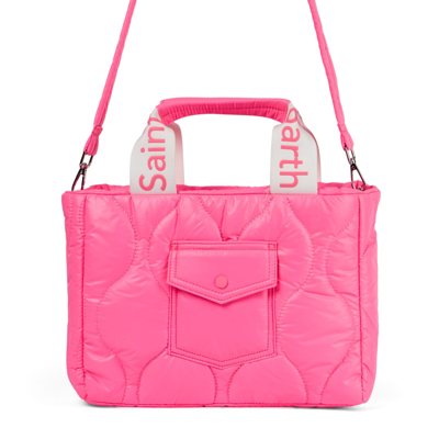 Mc2 Saint Barth Padded Fluo Pink Handbag