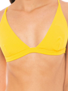Mc2 Saint Barth Mustard Yellow Ribbed Triangle In Yellow