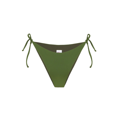 Mc2 Saint Barth Military Ribbed Swim Briefs In Green