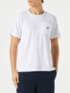 Mc2 Saint Barth Man White Terry T-shirt With Pocket