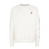 MC2 SAINT BARTH MAN WHITE SWEATSHIRT WITH SAINT BARTH EMBROIDERY