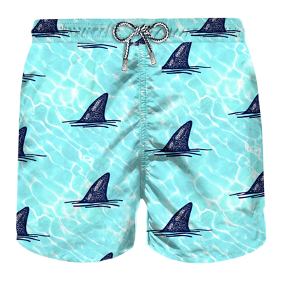 Mc2 Saint Barth Man Smooth Swim Shorts With Print