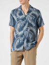 Mc2 Saint Barth Man Shirt With Leaf Print