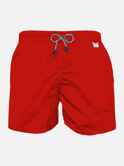 Mc2 Saint Barth Man Red Swim Shorts Pantone Special Edition