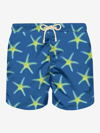 MC2 SAINT BARTH MAN LIGHT FABRIC SWIM SHORTS WITH MARINE PRINT
