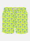 MC2 SAINT BARTH MAN LIGHT FABRIC SWIM SHORTS WITH GIN AND GYM PRINT GIN MARE SPECIAL EDITION