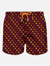 MC2 SAINT BARTH MAN LIGHT FABRIC SWIM SHORTS WITH AS ROMA PRINT AS ROMA SPECIAL EDITION