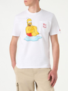 MC2 SAINT BARTH MAN COTTON T-SHIRT WITH HOMER PRINT THE SIMPSONS SPECIAL EDITION