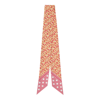 Versace Allover-print Silk Scarf In Pink