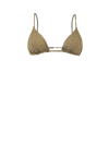 Mc2 Saint Barth Gold Lurex Triangle In Brown