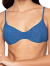 Mc2 Saint Barth Bluette Lurex Top Bralette In Blue