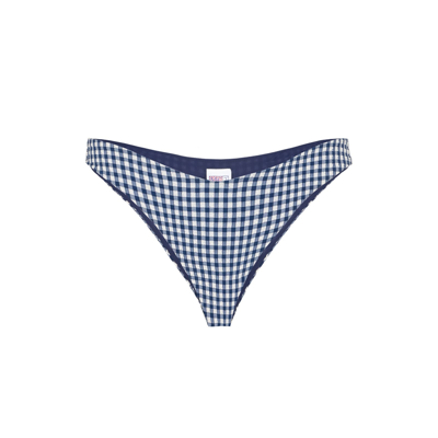 Mc2 Saint Barth Blue Vichy Cheeky Swim Briefs