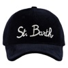 MC2 SAINT BARTH BASEBALL CORDUROY CAP WITH ST. BARTH EMBROIDERY