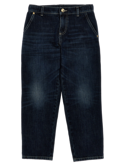 Versace Kids' Medusa Jeans In Blue