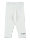Moncler Logo Leggings White In White