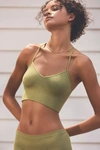 By Anthropologie Jenny Seamless T-back Bralette In Green