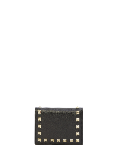 Valentino Garavani Rockstud Wallet In Black