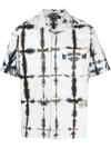 NAHMIAS NAHMIAS TIE-DYE PRINT COTTON SHIRT