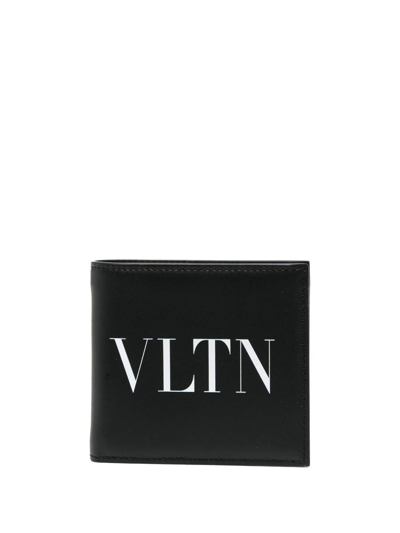 Valentino Garavani Vltn Leather Bifold Wallet In Multicolor