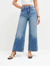 REFORMATION CARY HIGH RISE SLOUCHY WIDE LEG CROPPED JEANS