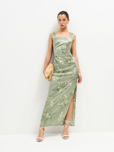 Reformation Earl Silk Dress In Bonita | ModeSens