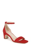 27 Edit Naturalizer Iriss Ankle Strap Sandal In Crimson Red Suede