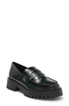 Steve Madden Lolo Penny Loafer In Green
