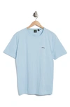 Hugo Boss Logo-print Cotton T-shirt In Light Blue