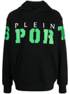 PLEIN SPORT LOGO印花棉连帽衫