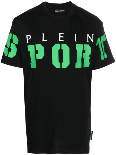 Plein Sport Ss Logo-print Cotton T-shirt In Multi
