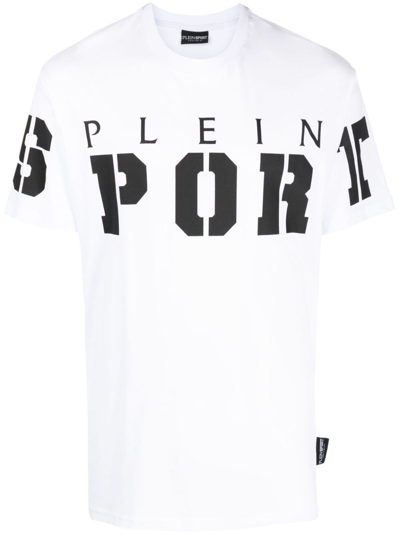 Plein Sport Logo-print T-shirt In White