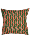 La Doublej Cushions Green Uni In Como Fish Green