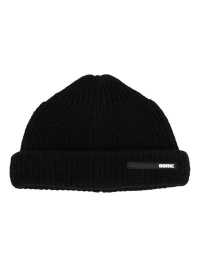 OAMC PEAK LOGO-PATCH BEANIE