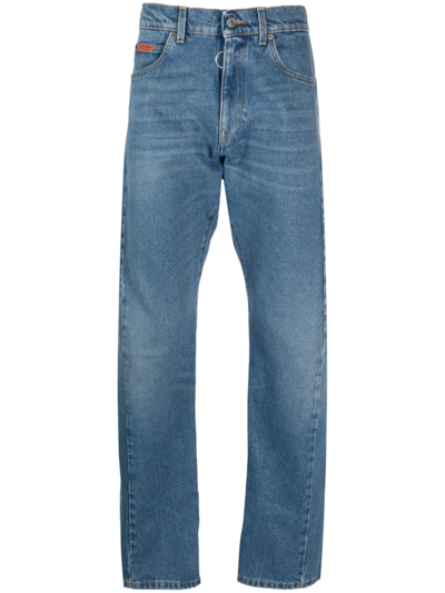 MARTINE ROSE TWISTED-SEAM STRAIGHT-LEG JEANS 