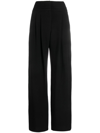 Iro Pleat-detail Wide-leg Trousers In Black