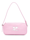 Courrèges Reedition Leather Shoulder Bag In Pink