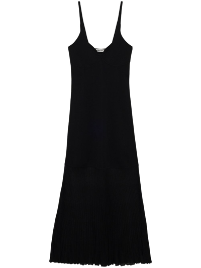 Simkhai Stefana Knitted Maxi Dress In Black