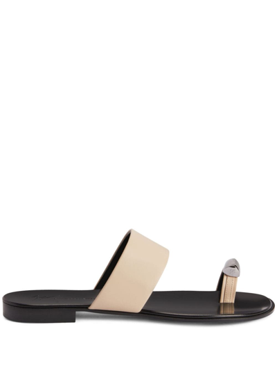 Giuseppe Zanotti Norbert Strap-detail Leather Sandals In Black