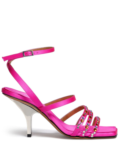 Marni 60mm Rhinestone-embellished Sandals In 00c57