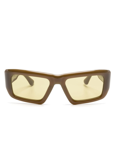 Port Tanger Green Kaswara Sunglasses In Khaki