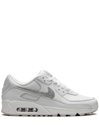 Nike Air Max 90 Se "glitter Swoosh" Trainers In White