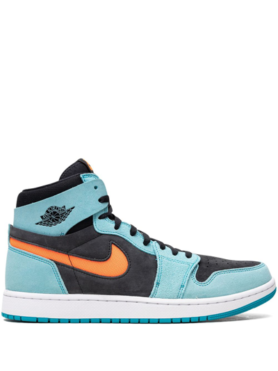 JORDAN AIR JORDAN 1 ZOOM CMFT 2 "BLEACHED AQUA" SNEAKERS