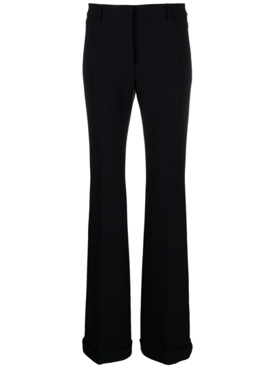 Akris Carl Straight-leg Trousers In Blau