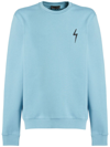 Giuseppe Zanotti Man Sweatshirt Pastel Blue Size 3xl Cotton
