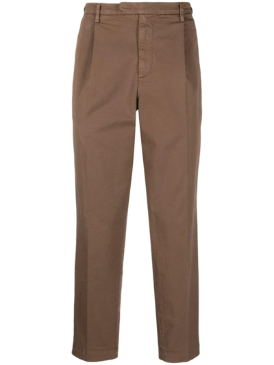 Barena Venezia Mid-rise Straight-leg Trousers In Braun