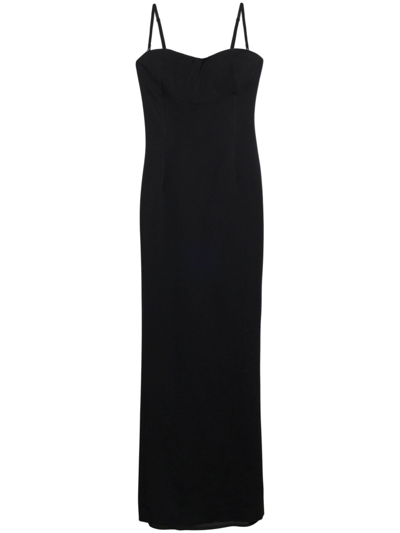 Simkhai Caspian Bustier-style Midi Dress In Black