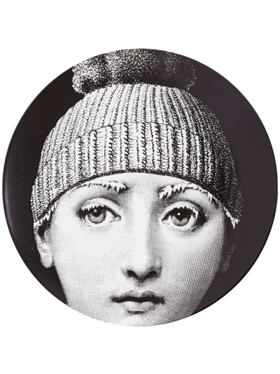 Fornasetti Tema E Variazioni N.374 装饰盘 In White/black