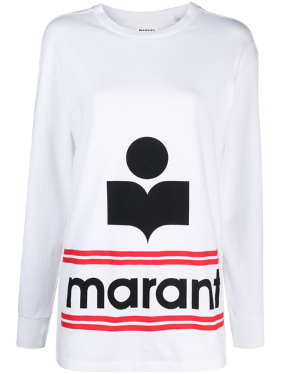 Marant Etoile Gianni Organic-cotton T-shirt In White