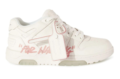 Pre-owned Off-white Out Of Office ''for Walking'' White Pink (women's) In White/pink